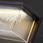 Acrylic Sconce Waterproof Black Modern Solar Light
