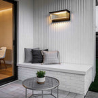 Acrylic Sconce Waterproof Black Modern Solar Light