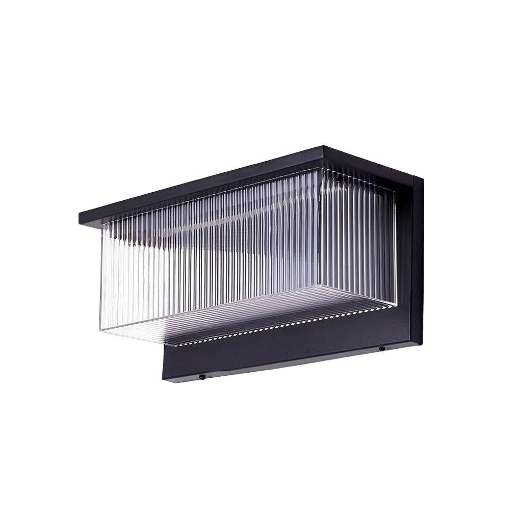 Acrylic Sconce Waterproof Black Modern Solar Light