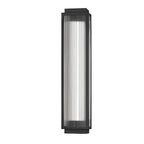 Reeded Glass Light Rectangular LED Modern Outdoor Wall Light