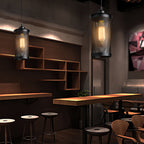 Retro Industrial Pendant Lights Vintage Black Iron Ceiling Light