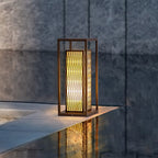 Classic Asian Courtyard Rectangular LED Outdoor Light