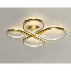 Circle Flower Design Dimmable LED Modern Ceiling Light Flush Mount Lighting