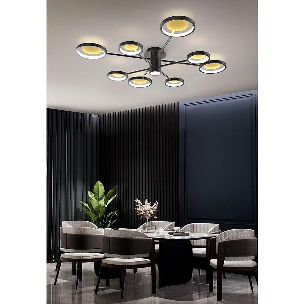 Modern Ring Ceiling Light Satellite-Style Sculptural LED Light