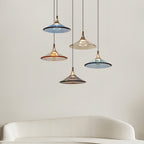 Rise and Fall Pendant Lights Aluminum Acrylic Ceiling Light