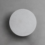 Round Exterior Wall Lights Gray Concrete LED Landscape Lighting