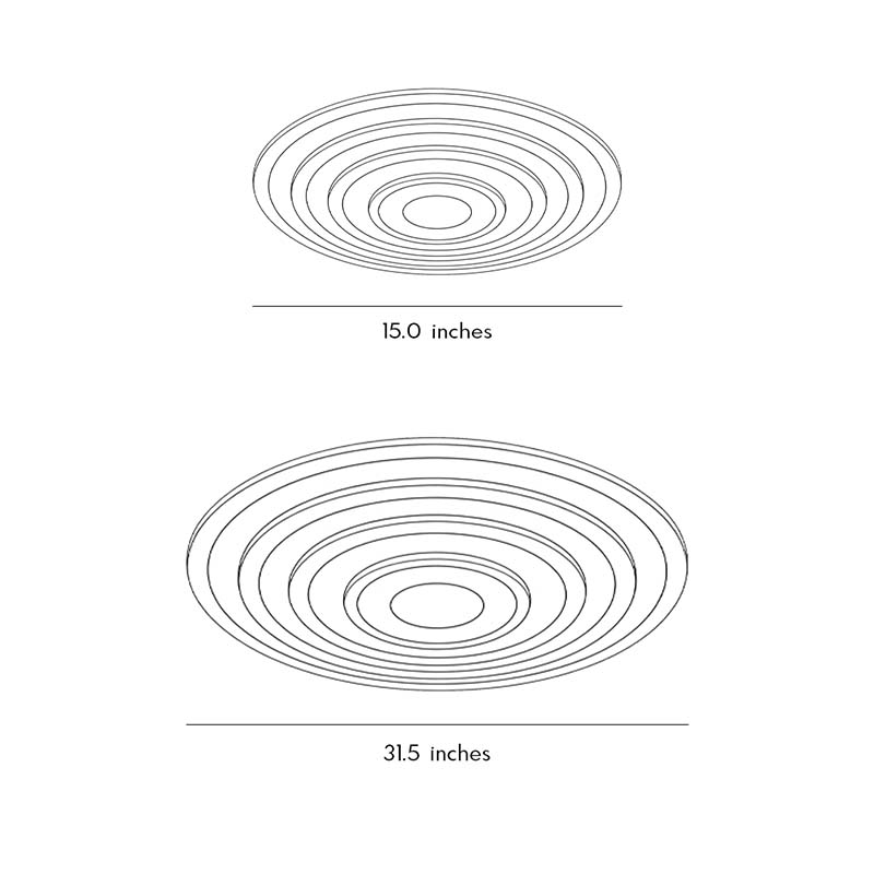 Round Flush Mount Ceiling Light Modern LED Ceiling Lamp