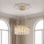 Gold Chandelier Crystal French Minimalist Ceiling Light