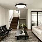Sizable Flush Mount Ceiling Light Black with Light Source and Surface Color Customization