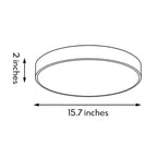Sizable Flush Mount Ceiling Light Black with Light Source and Surface Color Customization