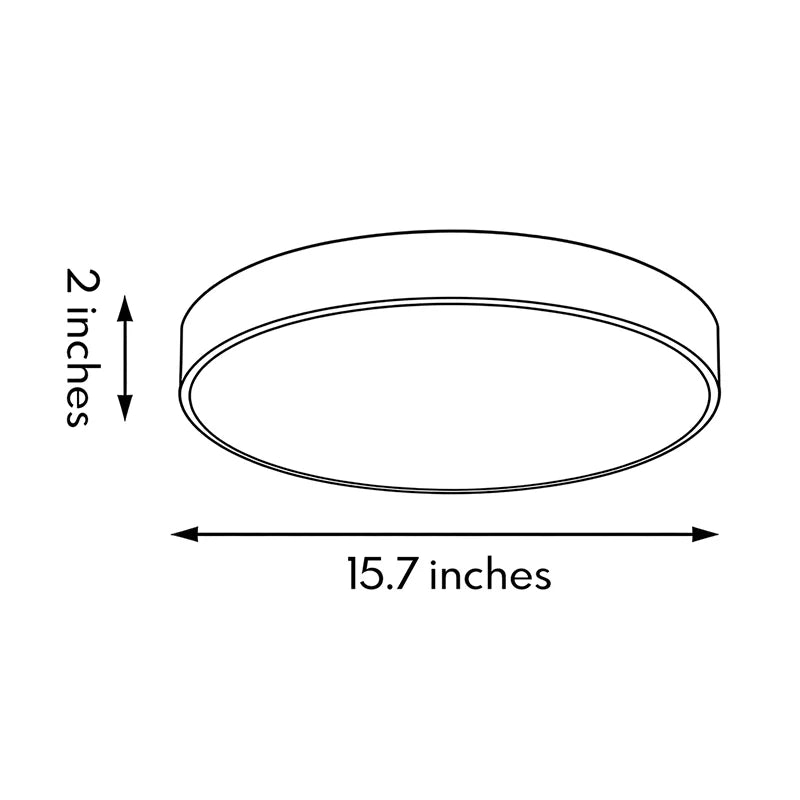 Sizable Flush Mount Ceiling Light Black with Light Source and Surface Color Customization