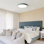 Sizable Flush Mount Ceiling Light Black with Light Source and Surface Color Customization