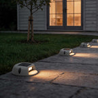 Round Outdoor Deck Light Waterproof Solar LED Light