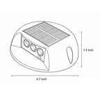 Round Outdoor Deck Light Waterproof Solar LED Light