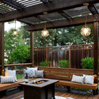 Round Outdoor Hanging Lights Aluminum Waterproof Outdoor Light