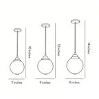 Round Outdoor Hanging Lights Aluminum Waterproof Outdoor Light
