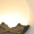 Round Outdoor Sconce LED Waterproof Sunrise Round Decorative