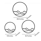 Round Outdoor Sconce LED Waterproof Sunrise Round Decorative