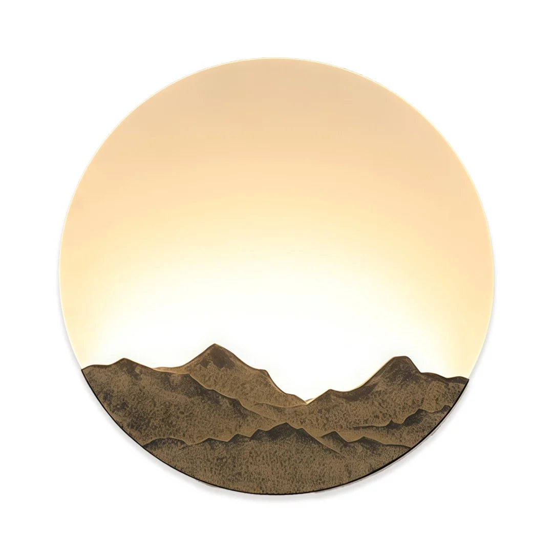 Round Outdoor Sconce LED Waterproof Sunrise Round Decorative