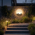 Round Outdoor Sconce LED Waterproof Sunrise Round Decorative