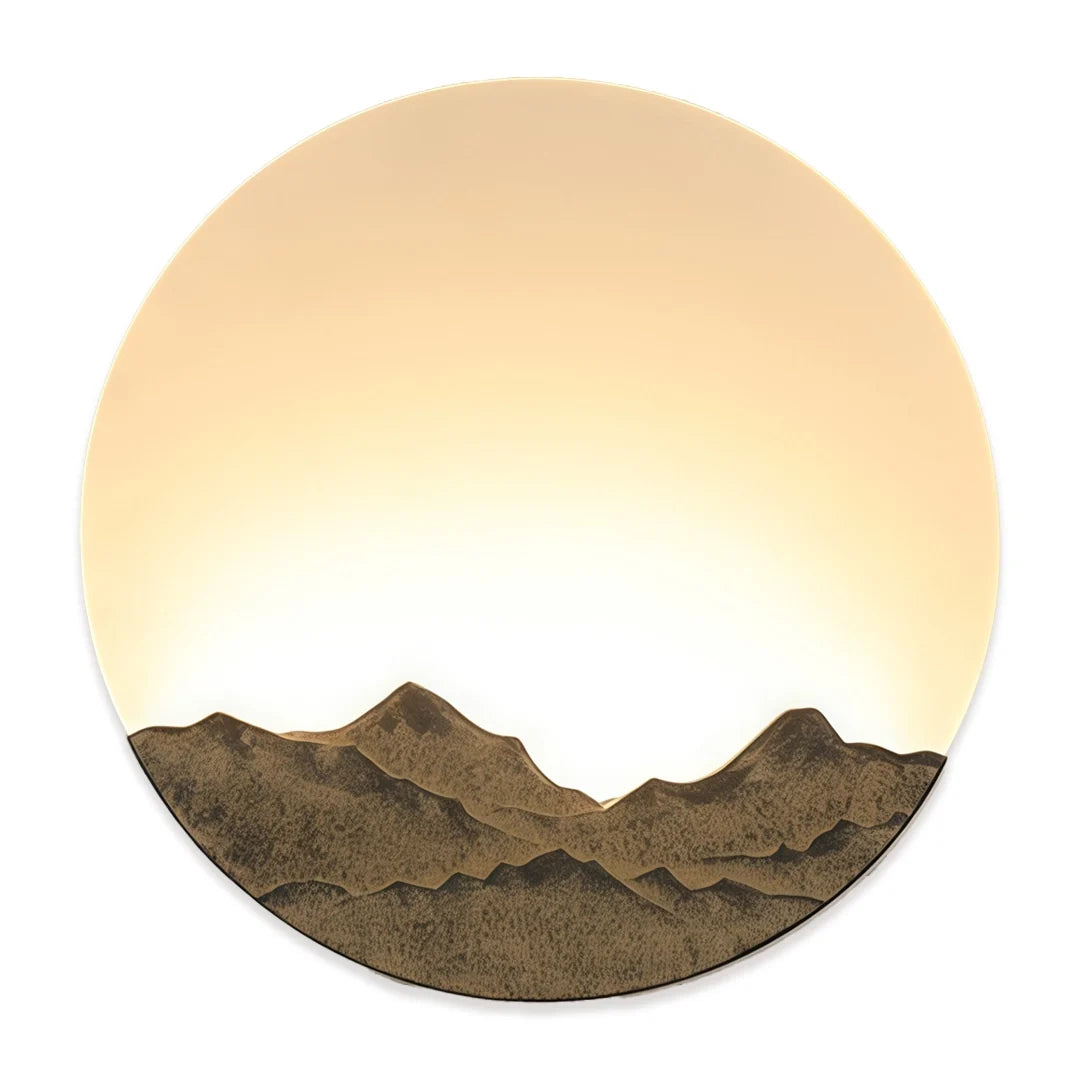 Round Outdoor Sconce LED Waterproof Sunrise Round Decorative