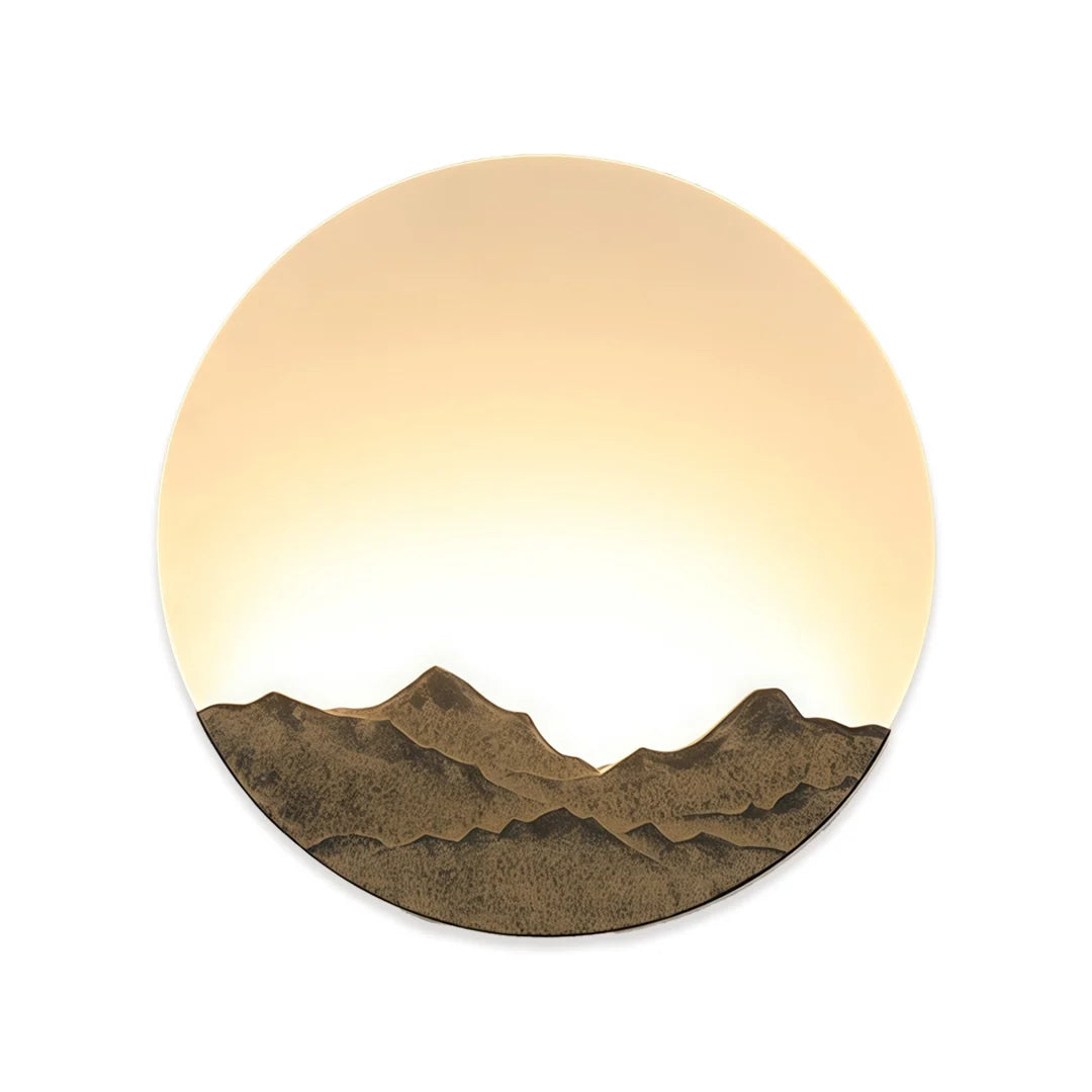 Round Outdoor Sconce LED Waterproof Sunrise Round Decorative