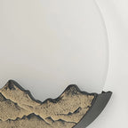 Round Outdoor Sconce LED Waterproof Sunrise Round Decorative
