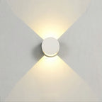 Up and Down Wall Lights Round Waterproof LED Light