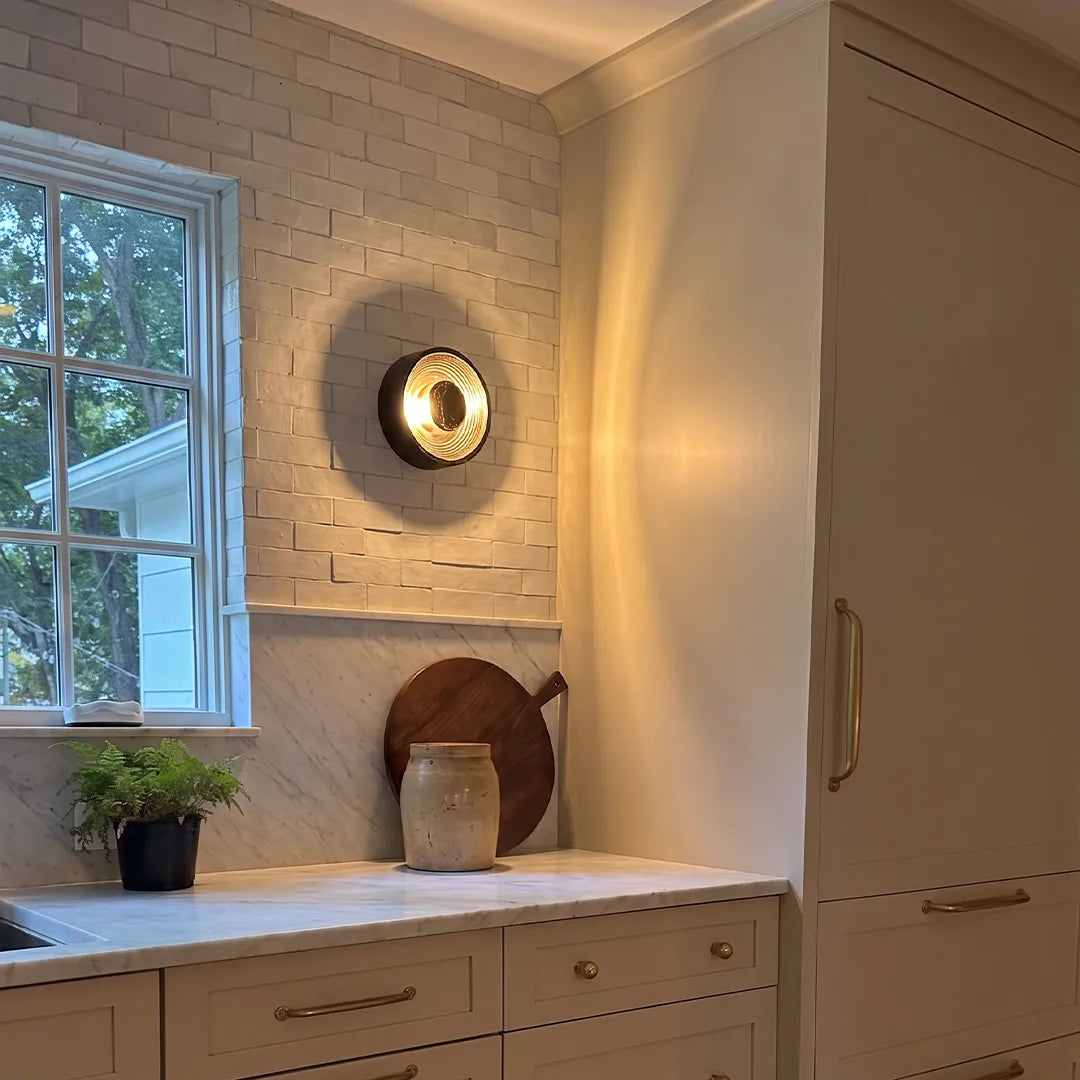 Round Wall Sconce Modern Luxury Artistic Accent Light