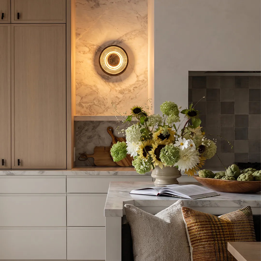 Round Wall Sconce Modern Luxury Artistic Accent Light