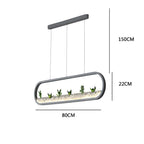 Rounded Corners Rectangular Modern Pendant Lights Ceiling Light