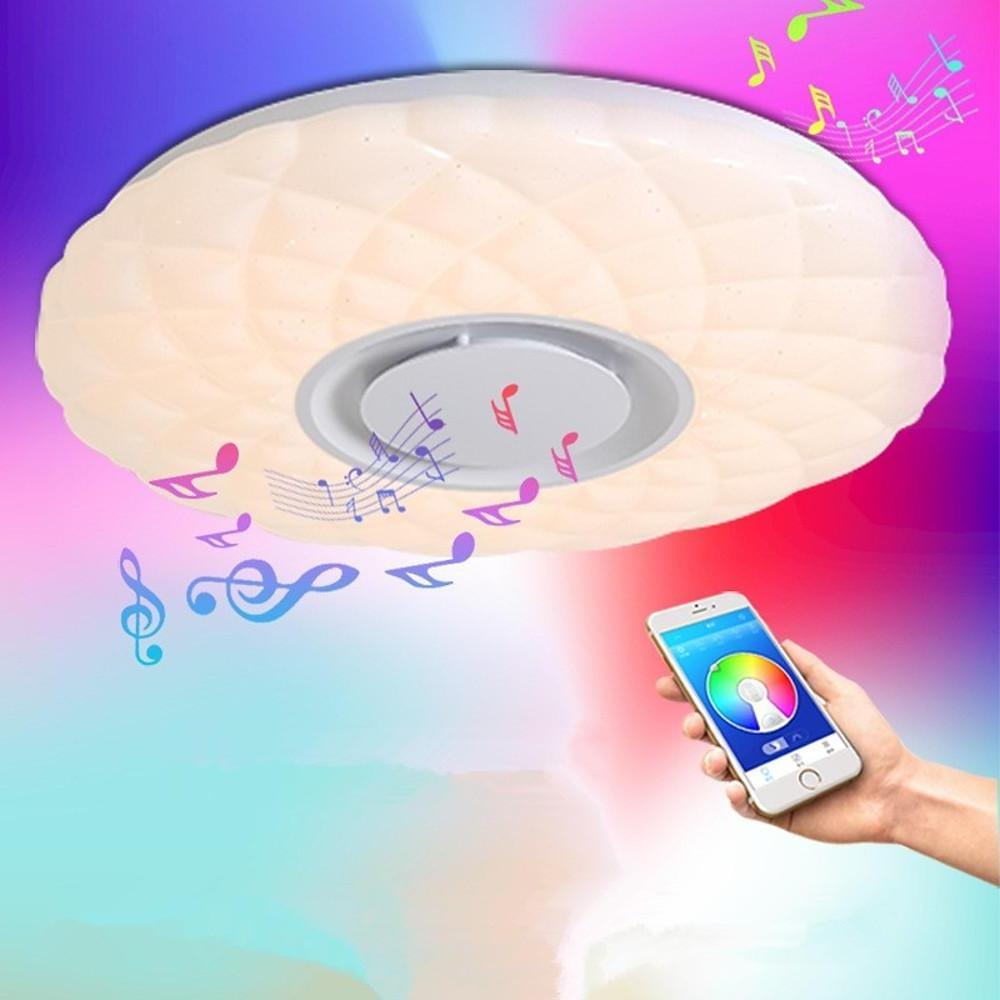 Metal Acrylic Flush Mount Ceiling Light Dimmable Unique LED Light