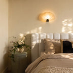 Scalloped Wall Sconce Vintage Marble Creative Bedside Lamp