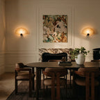 Scalloped Wall Sconce Vintage Marble Creative Bedside Lamp
