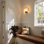 Scalloped Wall Sconce Vintage Marble Creative Bedside Lamp