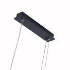 Circular Linear Dimmable LED Artistic Modern Chandeliers Kitchen Island Lighting