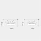 Creative Circle Dimmable LED Nordic Flush Mount Lighting Ceiling Light