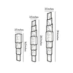 Sculptural Wall Sconce Modern Vertical Marble-Effect Light