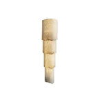 Sculptural Wall Sconce Modern Vertical Marble-Effect Light