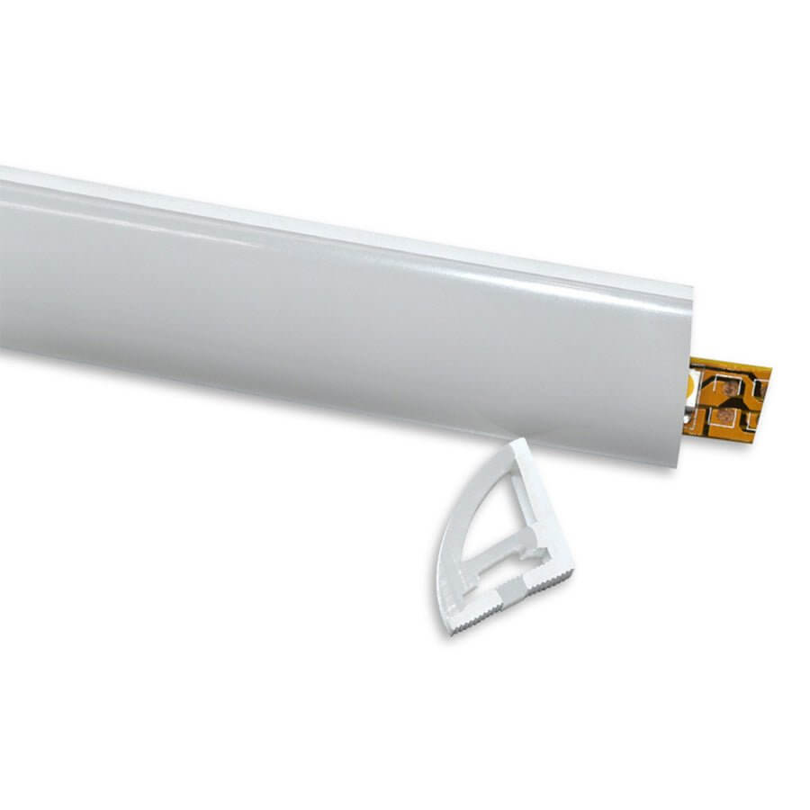 Seamless Corner-Mount LED Strip Light Industrial Style Silicone Lighting