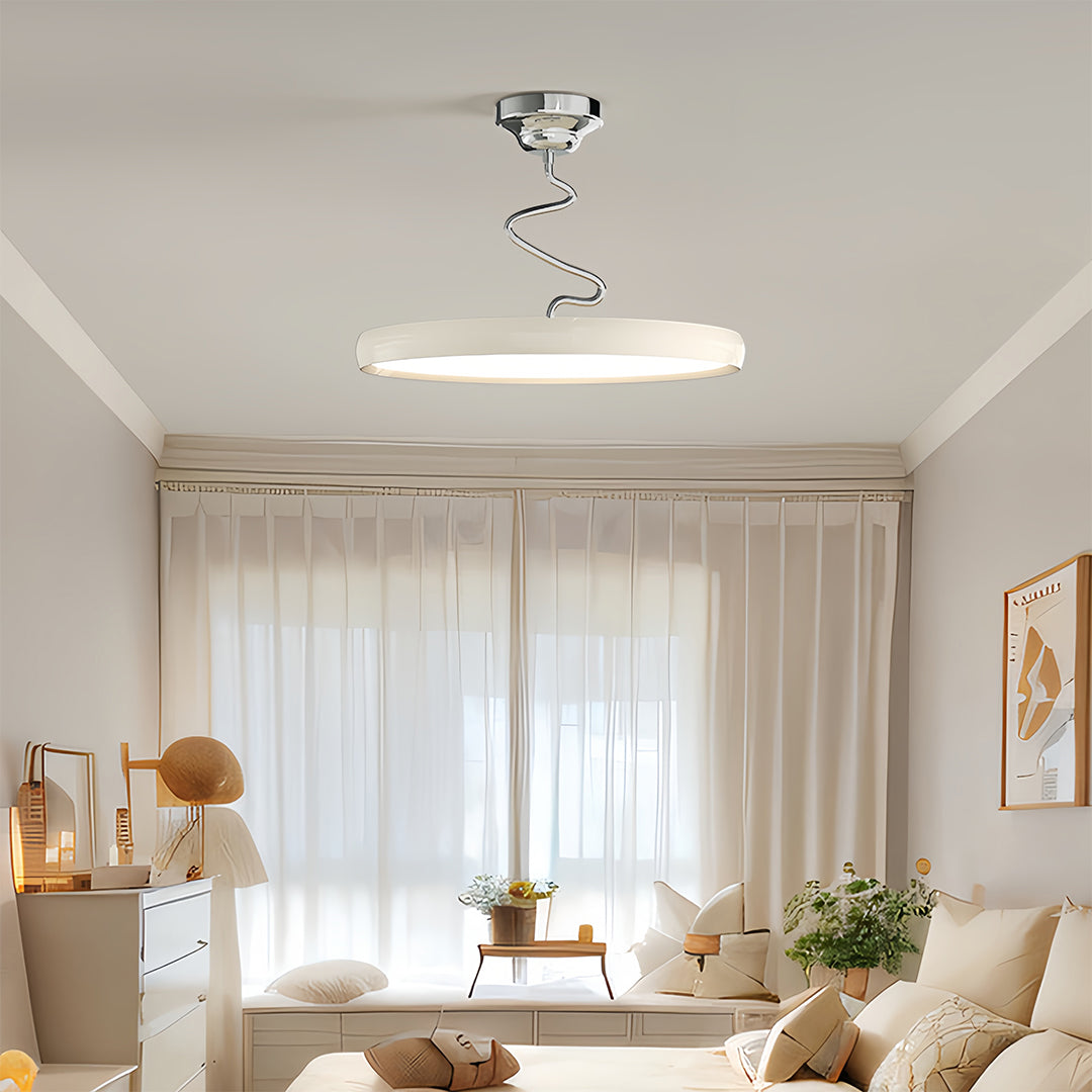 Modern Semi Flush Mount Ceiling Light Twisted Full-Spectrum Light