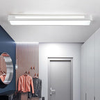 Black/White Rectangular LED Flush Mount Ceiling Lighting