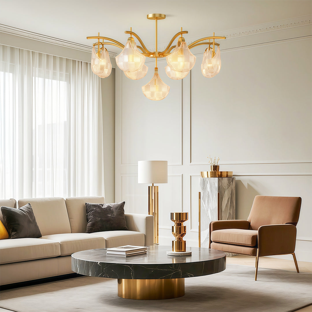 Shell Chandelier Light Modern Luxury Creative Ceiling Light