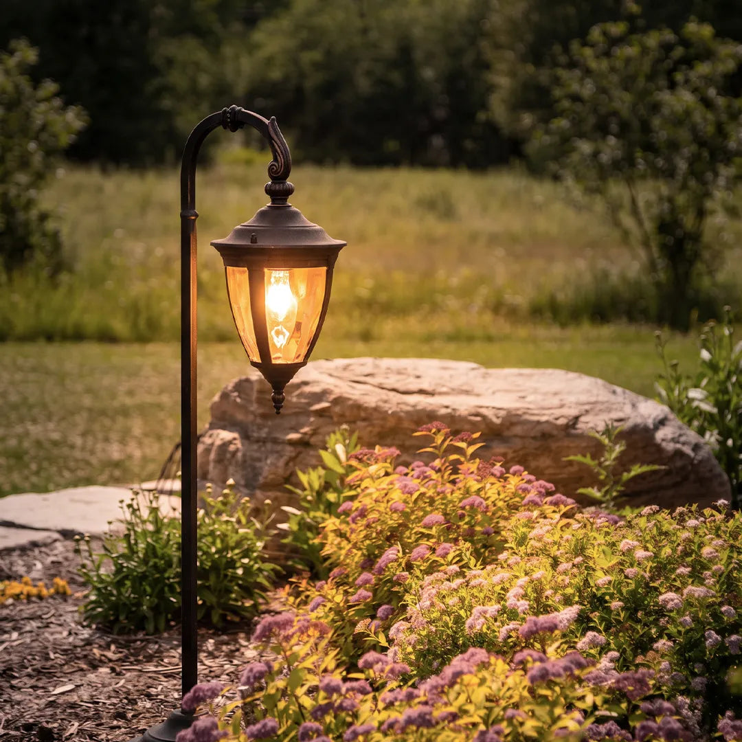 Landscape Path Light European Vintage Curved Hook Light