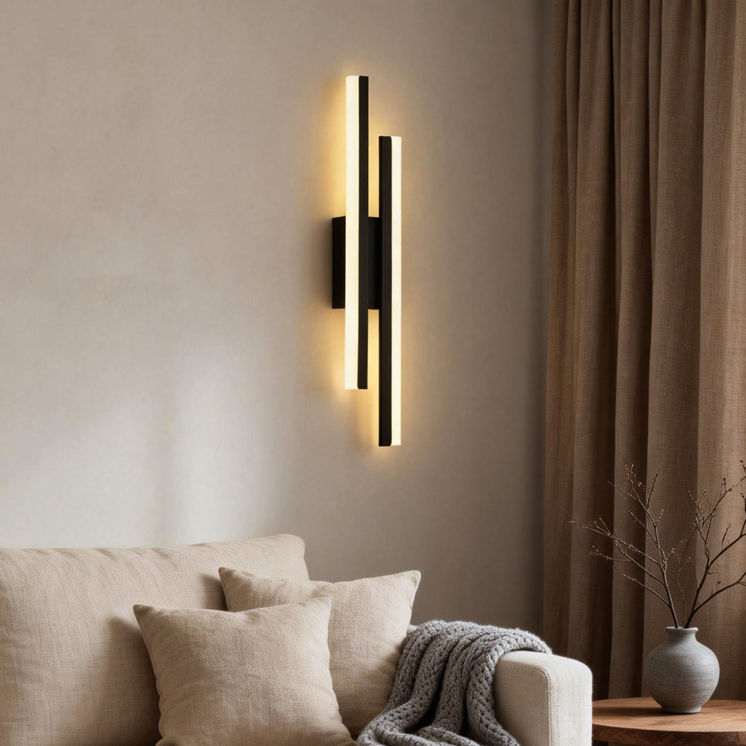 Side Vanity Lights for Bathroom Modern Asymmetric Metal Light