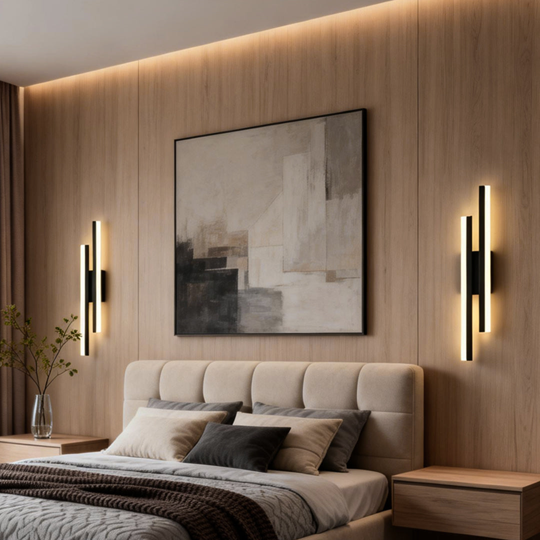 Side Vanity Lights for Bathroom Modern Asymmetric Metal Light
