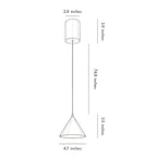 Silver Metal Pendant Light Italian Minimalist Ceiling Light