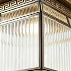 Solar Powered Outdoor Pillar Lights All-Copper Gate Light