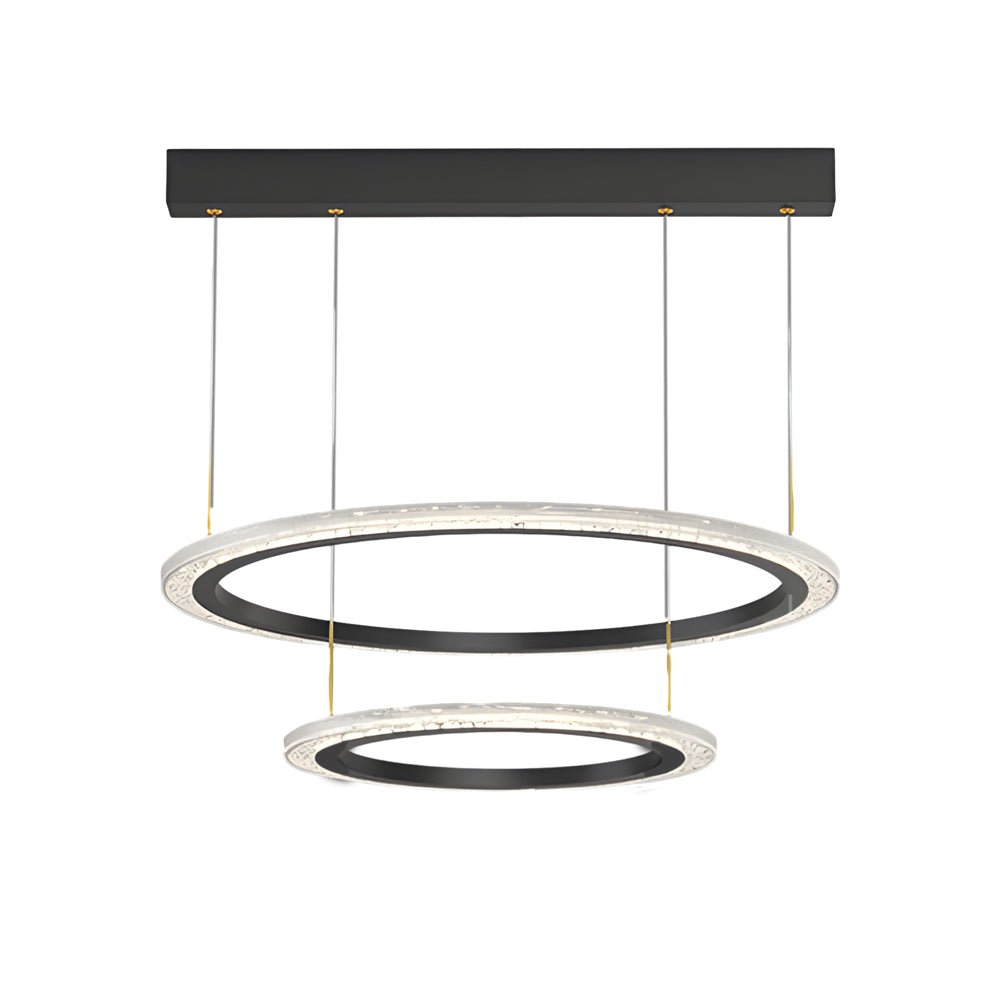 Simple Ring Three Step Dimming Circles Modern Chandelier Hanging Lights