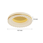[Open-Box]Simple Round Acrylic Three Step Dimming LED Modern Ceiling Light Fixture
